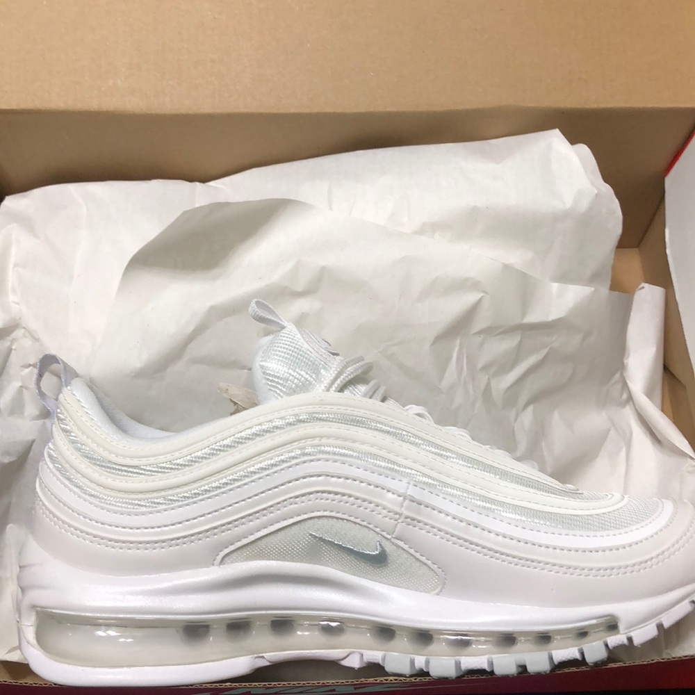 NIB White/White/Platinum Nike Air Max 97’s